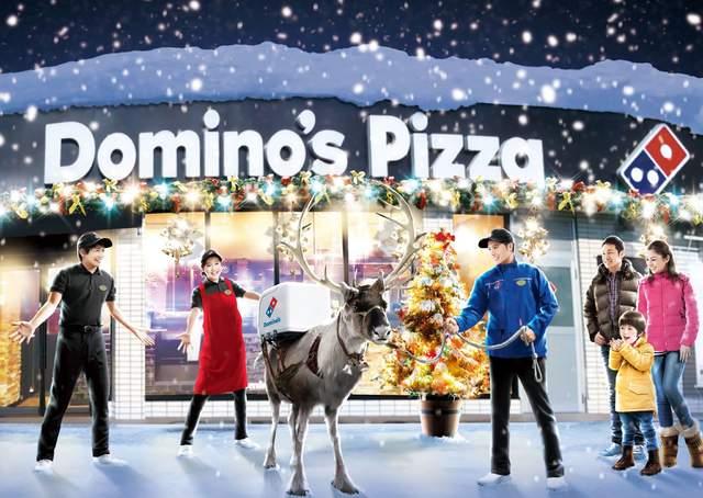 代表圣诞老人给您送披萨啦！日本推出驯鹿送外卖活动